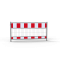 Panel fence | according to TL | film RA2/B | length: 2.00 m | red / white
